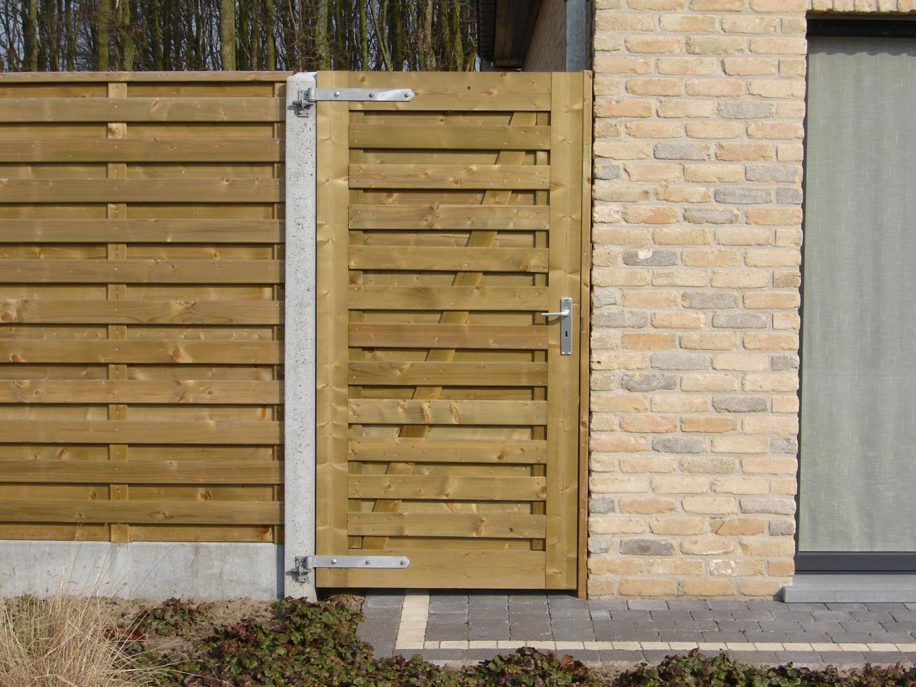 enkel houten poort "Elegant" den