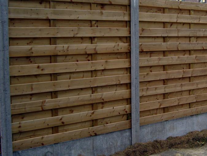 houten tuinscherm economy type 1